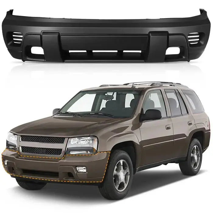 Front Bumper Cover Fascia for 2002-2008 Chevy TrailBlazer SUV