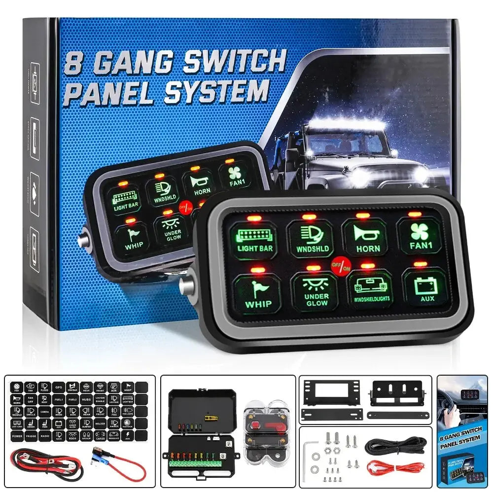 Universal Gang Switch Panel Circuit Control Relay System Car Truck B –  Dynamic Performance Tuning