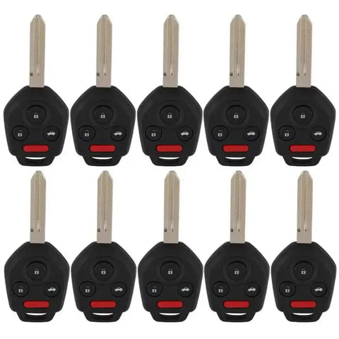 10 Set Remote Transponder Key Fob For 2011-2014 Subaru Tribeca CWTWB1U811 4D-62 ECCPP