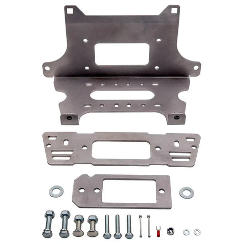 Winch Mount Bracket Kit compatible for Polaris Ranger 570/900/1000 Models Full Size 13-18 MAXPEEDINGRODS