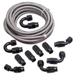 -10AN AN10 Ethanol E85 Stainless Steel PTFE Fuel Line 20FT Fitting Hose MAXPEEDINGRODS