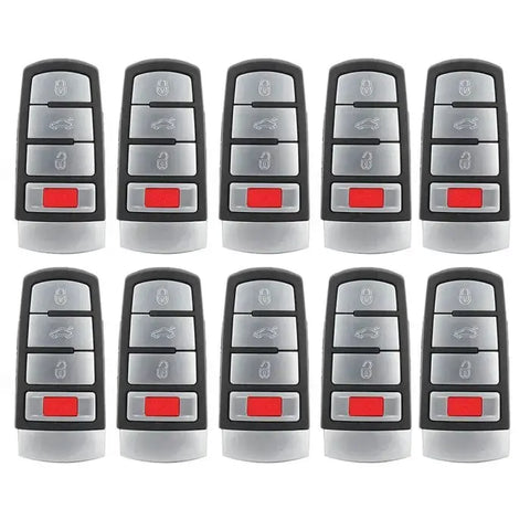 10pcs For VW Passat CC 2006-2012 Smart Remote Key Fob 4 Button NBG009066T 315MHz ECCPP