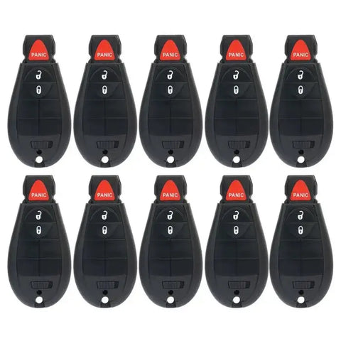 10x Keyless Entry Remote Car Key Fob For Dodge Ram 2013 2014 2015 GQ4-53T 3 Btn ECCPP