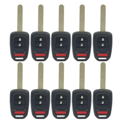 10x Replacement Keyless Uncut Entry Remote Head Key Bob MLBHLIK6-1T For 13 Honda ECCPP