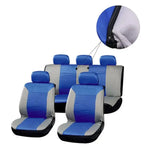 11PCS Car Seat Cover Protector Interior Decoration Full Set of Front + Rear 110731 ECCPP