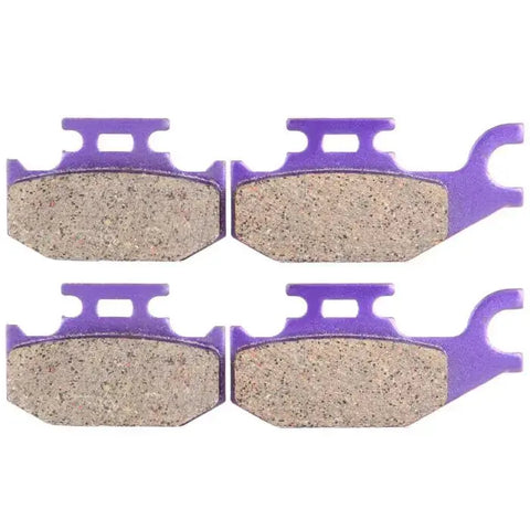 2 Pair Brake Pads For Bombardier 4x4 HO Outlander 400 2003-2006 Carbon Fiber ECCPP