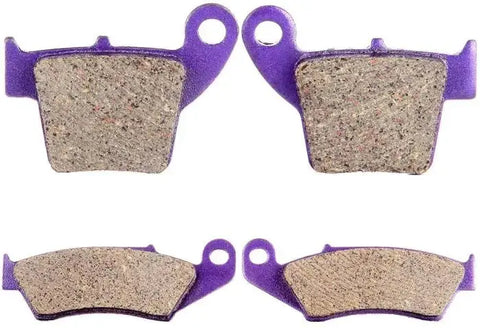 2 Pairs Brake Pads For Honda CR125R CR250R 2002-07 CRF250R 2004-15 Carbon Fiber ECCPP