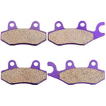 2 Pairs Brake Pads For Kawasaki KVF750B 4x4i Brute Force 750 05-07 Carbon Fiber ECCPP