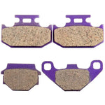 2 Pairs Brake Pads Replacement For 1988-1992 Kawasaki KDX200 Carbon Fiber ECCPP