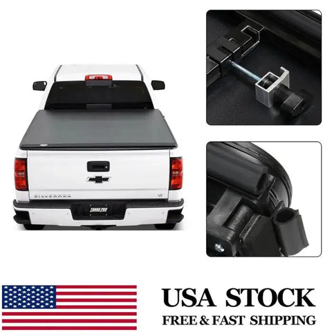 2005-2018 Nissan Frontier Hard Tri-Fold Truck Bed Tonneau Cover 5ft Bed ECCPP
