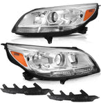 2013-2016 Chevrolet Malibu Chrome Housing Projector Headlights Assembly Pair ECCPP