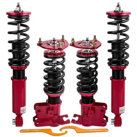 24Way Coilovers Suspension Kits compatible for NISSAN s13 coilovers Silvia 200SX 240sx coilovers 89-94 MAXPEEDINGRODS