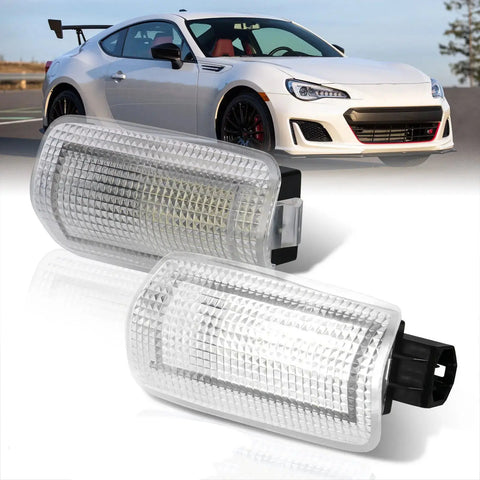 2PC LED Foot Well Step Door Courtesy Lights Lamps For Subaru Impreza BRZ WRX STI AJP DIST