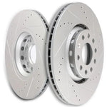 2PCS Front Brake Discs Rotors Drilled And Slotted For Audi A4 A6 A8 2WD Quattro ECCPP