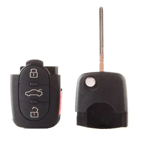 2Pcs Keyless Entry Remote Car Flip Key Fob Case Shell For 4D0837231EG ECCPP