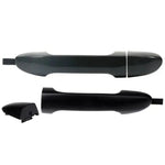 (2) Fit for 04-09 Kia Spectra Exterior Smooth Black Rear RH LH Side Door Handle ECCPP