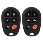 2x Keyless Entry Remote Fob Transmitter For 2004-2017 Toyota Sienna GQ43VT20T ECCPP