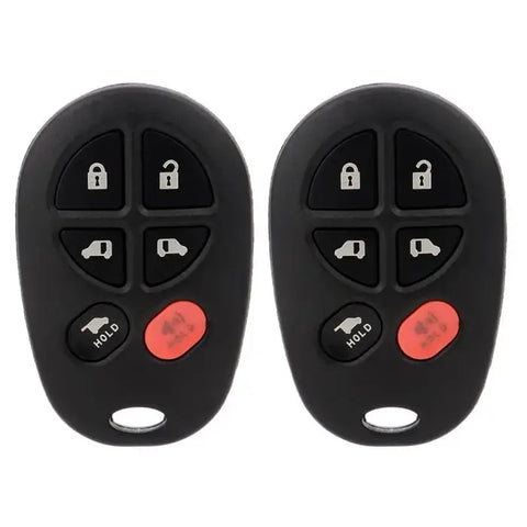 2x Keyless Entry Remote Fob Transmitter For 2004-2017 Toyota Sienna GQ43VT20T ECCPP