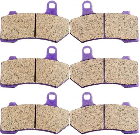 3 Pair Brake Pads Front For Harley-Davidson Classic FLHTC Electra Glide 2008-12 ECCPP