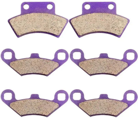 3 Pairs F + R Brake Pads For 1995-1998 POLARIS 2x4 4x4 Magnum 425 Carbon Fiber ECCPP