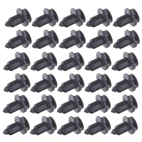 30pcs Plastic Rivet Mud Flaps Bumper Fender Push Fastener Clips 8mm For car ECCPP