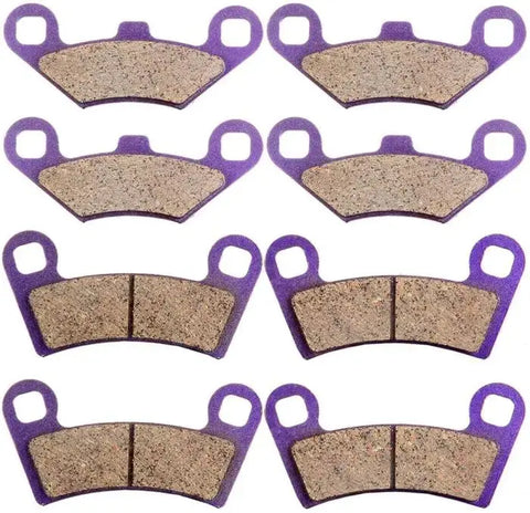 4 Pair F + R Brake Pads For 14-15 17-20 Polaris EPS RZR 570 RZR 570 Carbon Fiber ECCPP