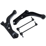 4 Pcs Front Lower Control Arm Ball Joint Sway Bar Kit compatible for Ford Escape 04 - 12 MAXPEEDINGRODS