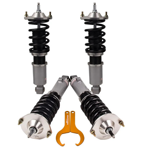 4x Coilovers Kits Shock Compatible for Mazda Miata LS Convertible 2D 2000-2005 Adjustable Damper MAXPEEDINGRODS