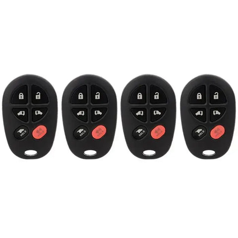 4x Keyless Entry Remote Fob Transmitter For 2004-2017 Toyota Sienna GQ43VT20T ECCPP