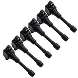 6 Packs Ignition Coil Pack compatible for Nissan 370Z compatible for Infiniti G37 3.7L V6 2008-2013 MAXPEEDINGRODS