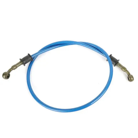 90cm Motorcycle Braided Steel Brake Clutch Oil Hose Line Pipe Cable Blue ECCPP