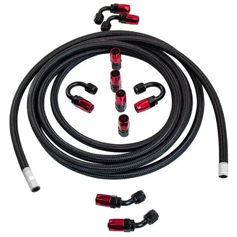 AN6 Reusable Swivel Fuel Hose Fitting Adapters + 5M oil fuel hose lines kit MAXPEEDINGRODS UK