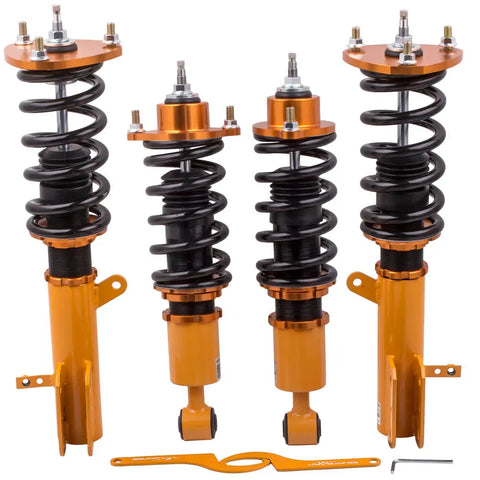 Absorber Struts 24 Ways Adjustable Coilover Suspension Compatible for Dodge for Caliber (excluding for SRT-4 )2007-2012 MAXPEEDINGRODS