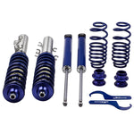 Adjustable Coilovers Absorber Springs Compatible for VW NEW BEETLE (9C1, 1C1) Compatible for FWD 1998-2010 MAXPEEDINGRODS