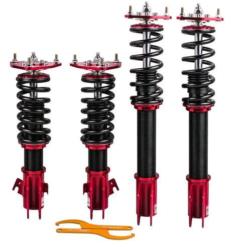 Adjustable Damper Height Coilover Set compatible for Subaru Impreza GDB GDA GG SG 02-07 MAXPEEDINGRODS