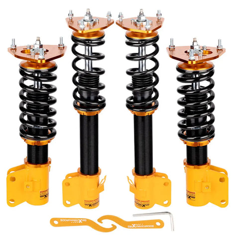 Adjustable Damping Coilover Kit compatible for SUBARU IMPREZA WRX 2000.08-2007.06 compatible for SAAB 9-2X 2005-2007 MAXPEEDINGRODS