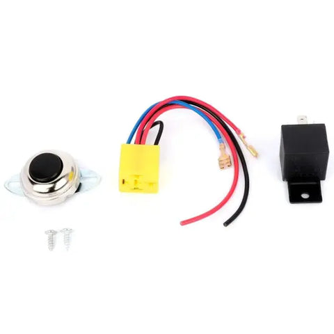 Air Horn Wiring Kit With Horn Button Switch For Motorcycle Boat Car Marine Horn ECCPP