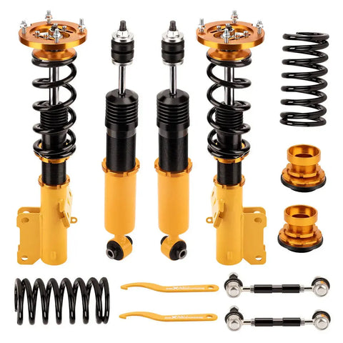 Assembly Coilovers Kits compatible for Ford Mustang 2005-2014 Adj. Height and Mounts MAXPEEDINGRODS