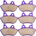 Brake Pads (FA400) For Harley Davidson-3 Pairs Front And Rear ECCPP