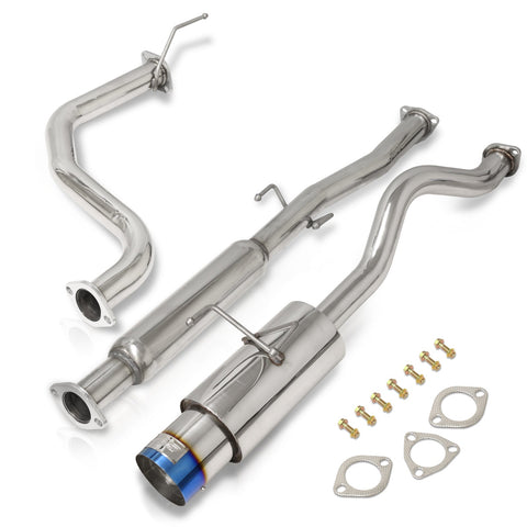 Acura Integra Hatchback GS LS RS 1994-2001 N1 Style Stainless Steel Catback Exhaust System Burnt Tip (Piping: 2.5" / 65mm | Tip: 4.5")