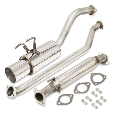 Acura RSX Base 2002-2006 N1 Style Stainless Steel Catback Exhaust System (Piping: 2.25" / 58mm | Tip: 4.5")