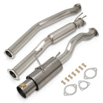 Honda Civic EX 2001-2005 N1 Style Stainless Steel Catback Exhaust System Gunmetal (Piping: 2.5" / 65mm to 3.0" / 76mm | Tip: 4.5")