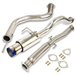 Honda Civic Coupe / Sedan 1992-2000 N1 Style Stainless Steel Catback Exhaust System Burnt Tip (Piping: 2.5" / 65mm to 3.0" / 76mm | Tip: 4.5")