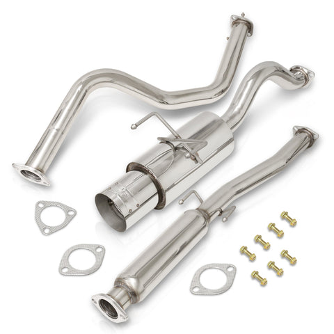 Honda Civic Hatchback 1992-1995 N1 Style Stainless Steel Catback Exhaust System (Piping: 2.5" / 65mm | Tip: 4.5")