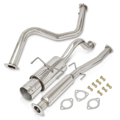 Honda Civic Hatchback 1996-2000 N1 Style Stainless Steel Catback Exhaust System (Piping: 2.5" / 65mm | Tip: 4.5")