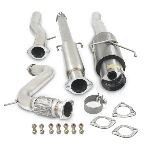 Honda Accord 2.2L I4 1994-1997 N1 Style Stainless Steel Catback Exhaust System Gunmetal (Piping: 2.5" / 65mm to 3.0" / 76mm | Tip: 4.5")