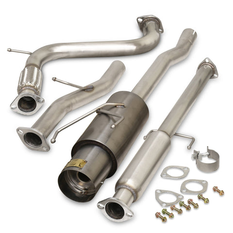 Honda Accord 2.2L I4 1994-1997 N1 Style Stainless Steel Catback Exhaust System Gunmetal (Piping: 2.5" / 65mm | Tip: 4.5")