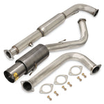 Mitsubishi Eclipse GST Turbo 1995-1999 N1 Style Stainless Steel Catback Exhaust System Gunmetal (Piping: 2.5" / 65mm to 3.0" / 76mm | Tip: 4.5")