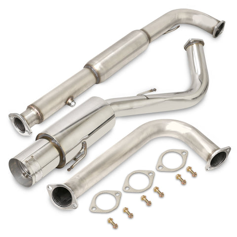 Mitsubishi Eclipse GST Turbo 1995-1999 N1 Style Stainless Steel Catback Exhaust System (Piping: 2.5" / 65mm to 3.0" / 76mm | Tip: 4.5")