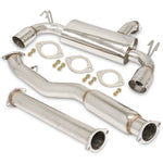 Mitsubishi Lancer Evo X 2008-2015 Dual Tip Stainless Steel Catback Exhaust System (Piping: 3.0" / 76mm | Tip: 4.0")